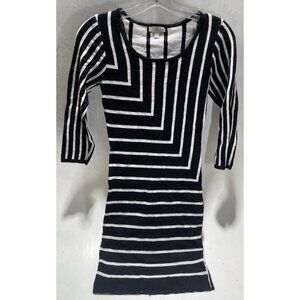 Black And White Striped Dress Size Small